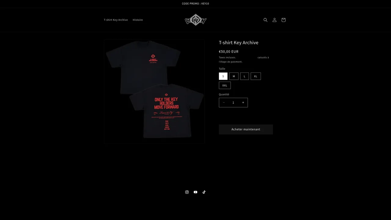 Screenshot de clavem.store