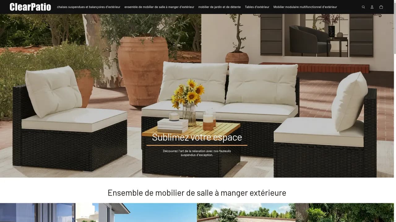 Aperçu du site clearpatio.com