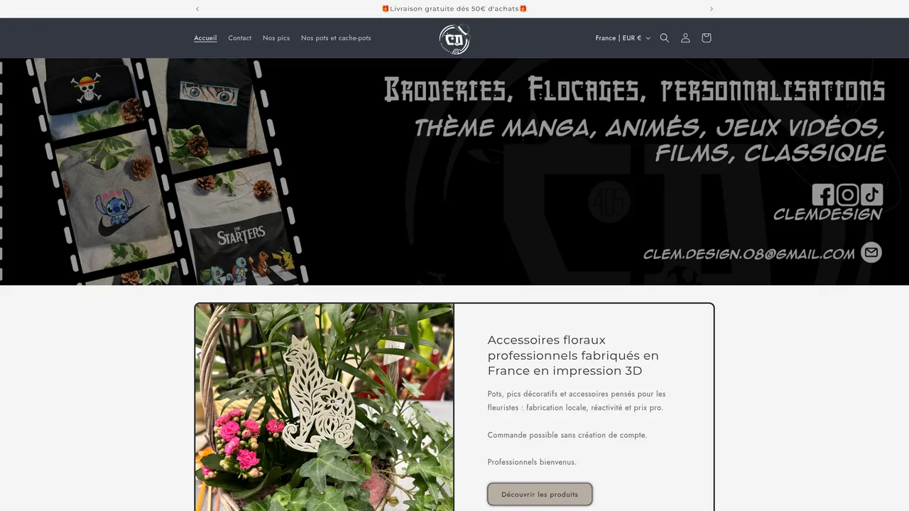 Screenshot de clem-design.com