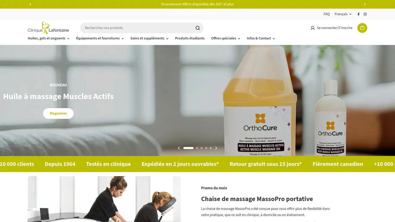 Screenshot de Clinique Lafontaine Inc.