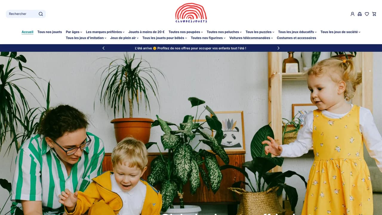 Aperçu du site ClubdesJouets