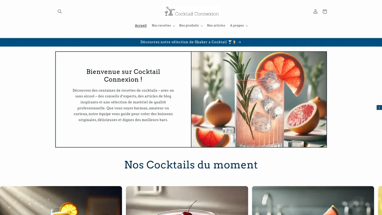 Aperçu du site cocktailconnexion.com