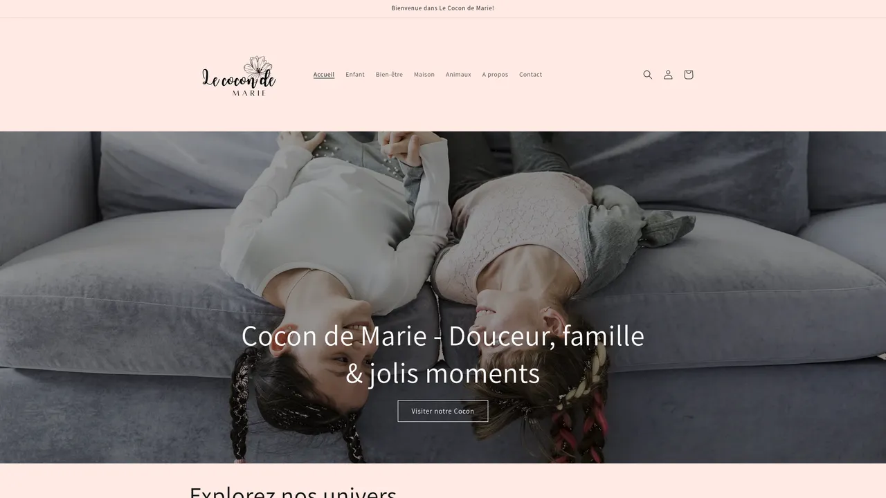 Screenshot de cocon-nagy.fr