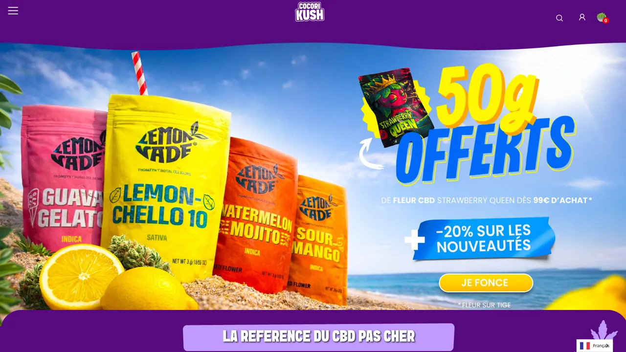Aperçu du site Cocorikush.fr