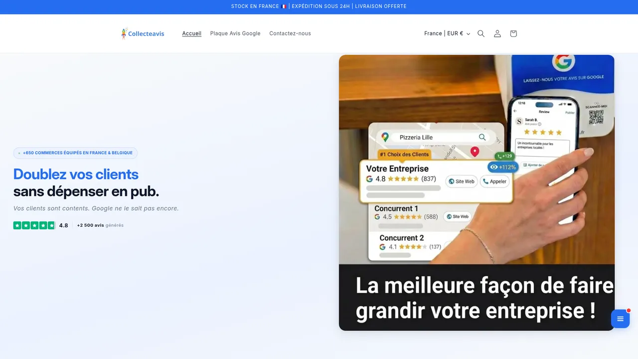Screenshot de collecteavis.fr