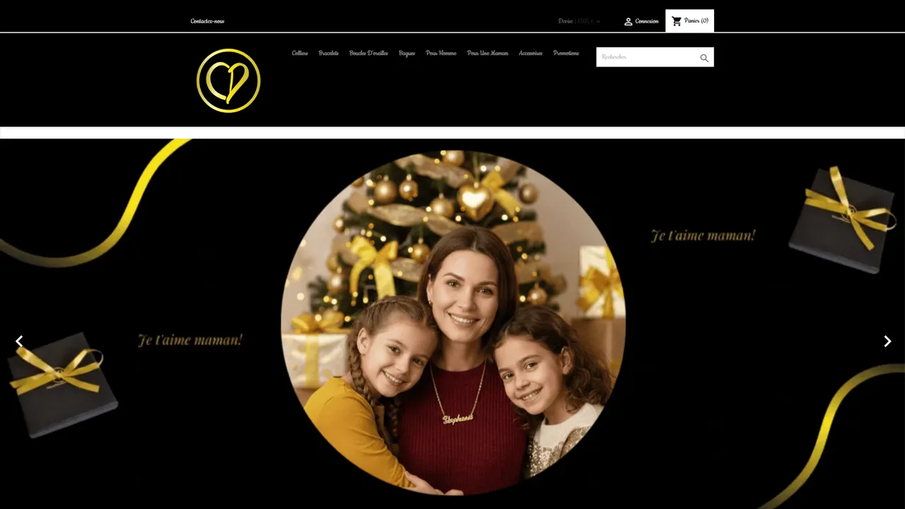 Aperçu du site collierpersonnalise.com