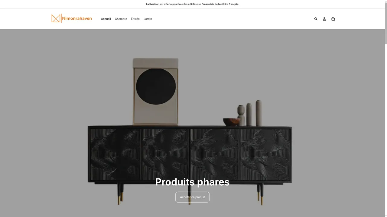 Screenshot de Commode de chambre moderne avec rangement pratique