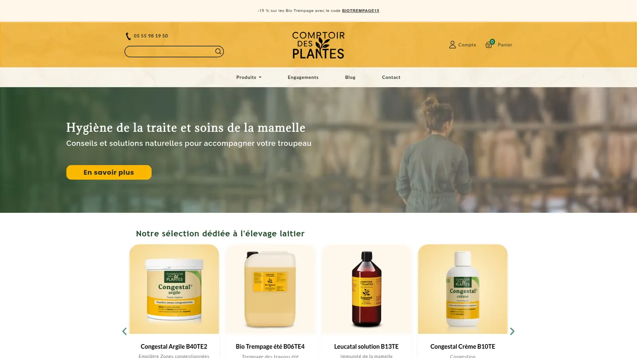 Screenshot de Comptoir des plantes