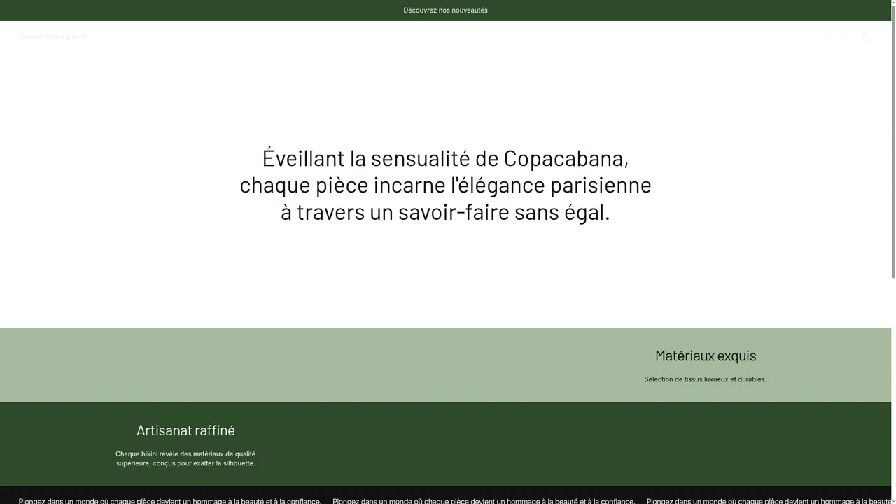 Screenshot de Copacabana.paris