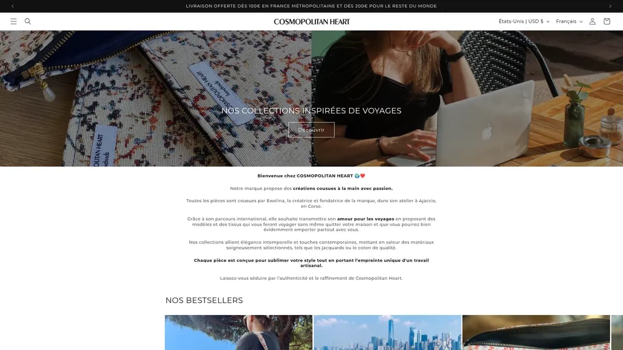 Aperçu du site cosmopolitan-heart.com