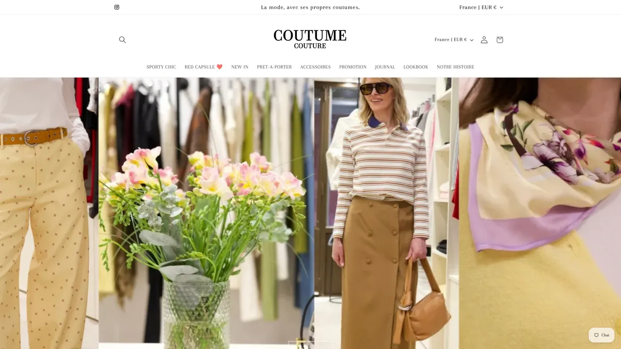 Screenshot de COUTUME COUTURE