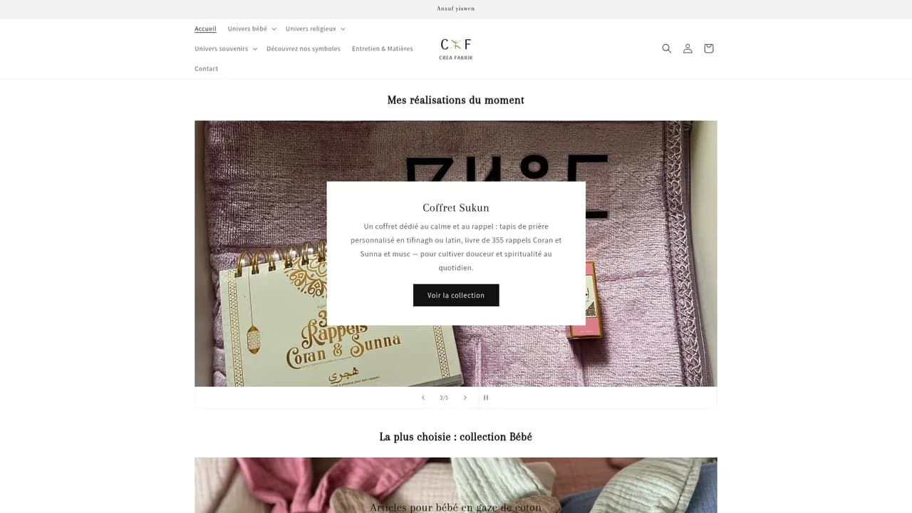 Screenshot de Créa Fabrik