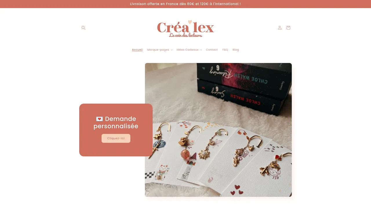 Aperçu du site Créa'lex