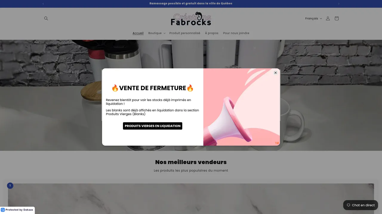 Screenshot de Créations Fabrocks