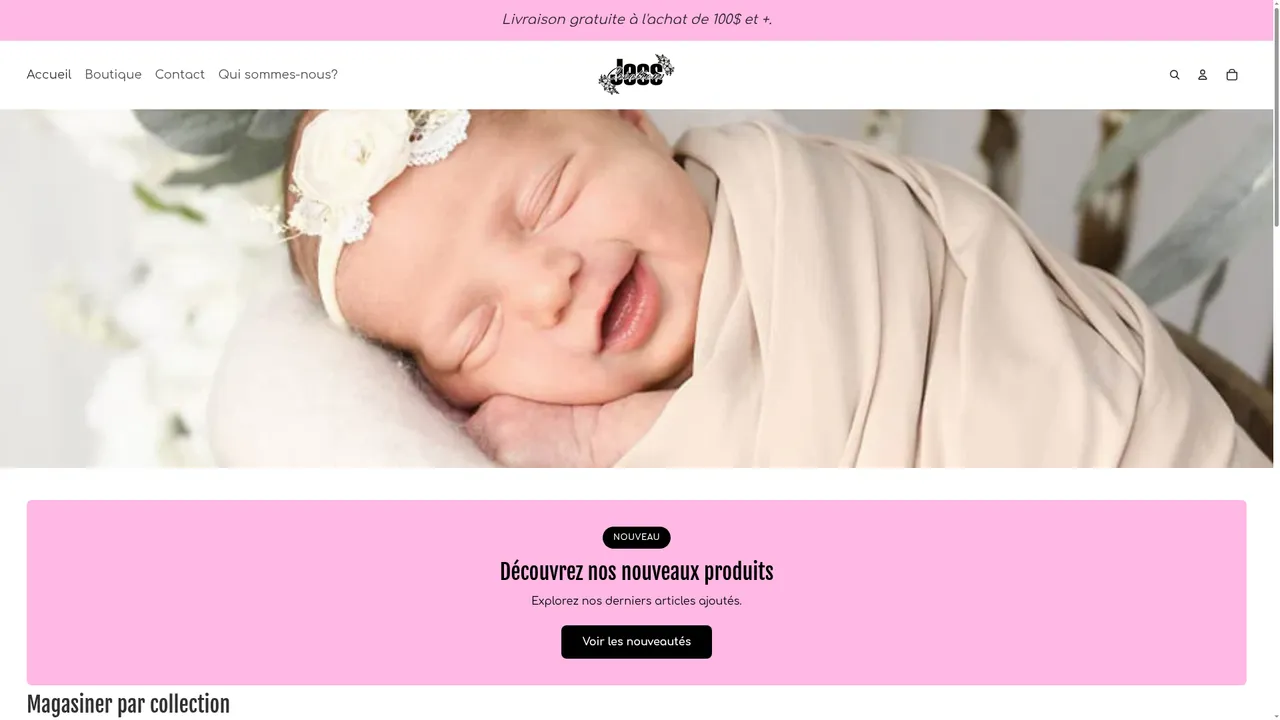 Screenshot de creationsjess.ca