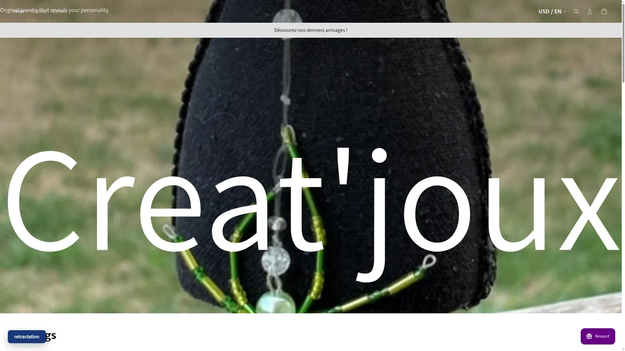 Screenshot de creatjoux.fr