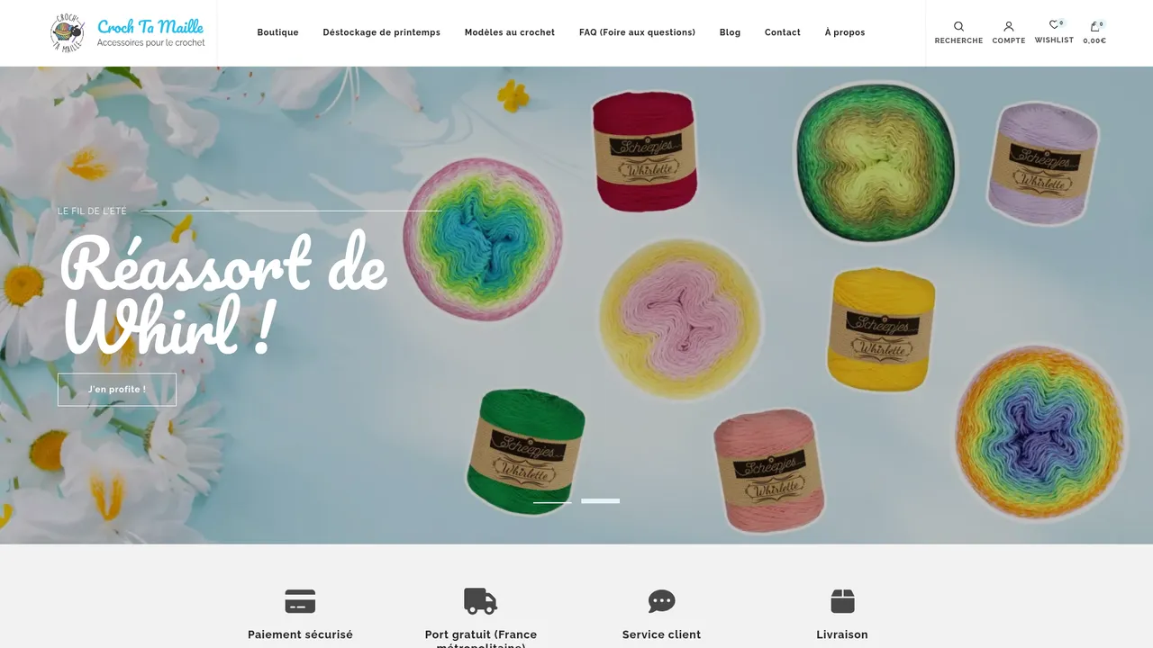 Aperçu du site Croch Ta Maille