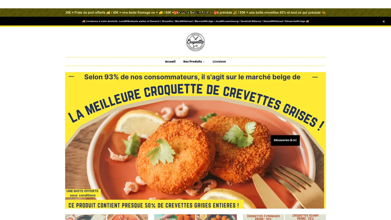 Aperçu du site Croquettesbyhmc