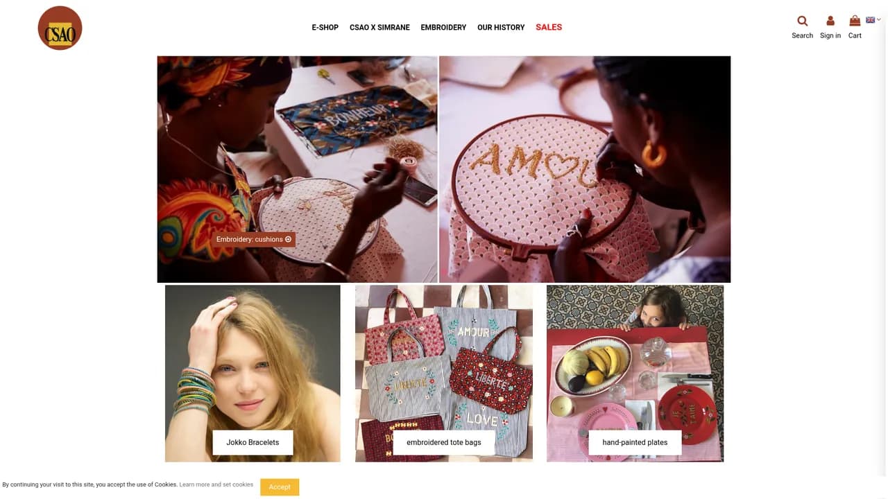 Aperçu du site CSAO