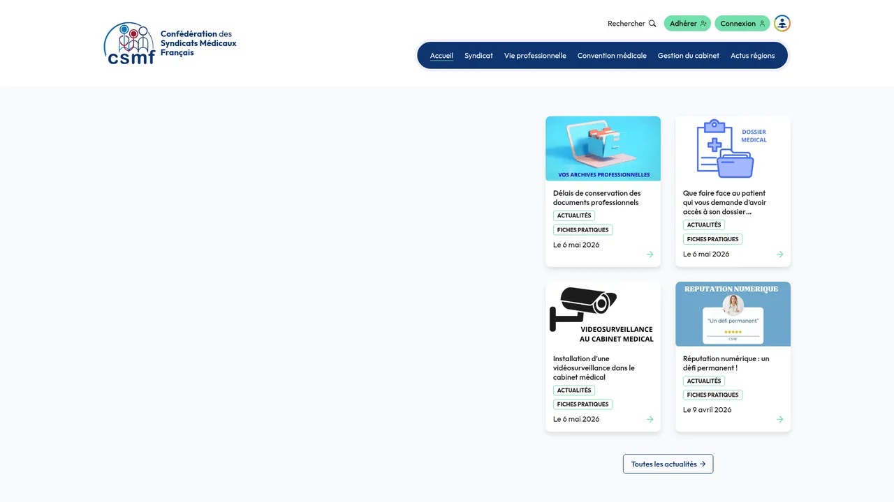 Screenshot de CSMF