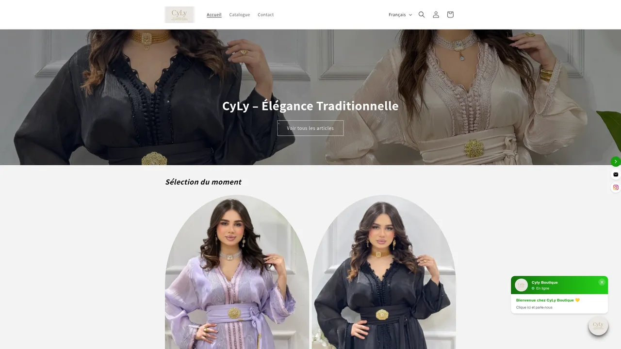 Aperçu du site cylyboutique.com