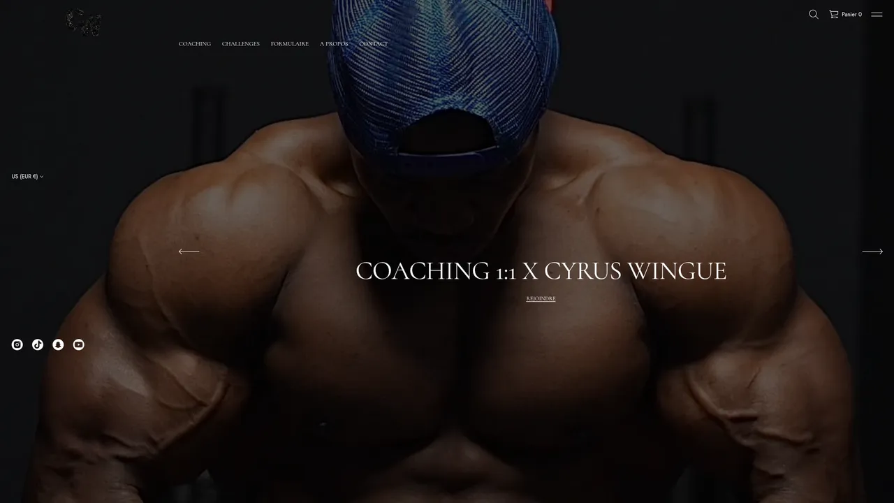Aperçu du site CYRUS WINGUE
