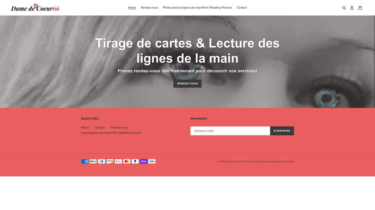 Aperçu du site Dame de coeur 66