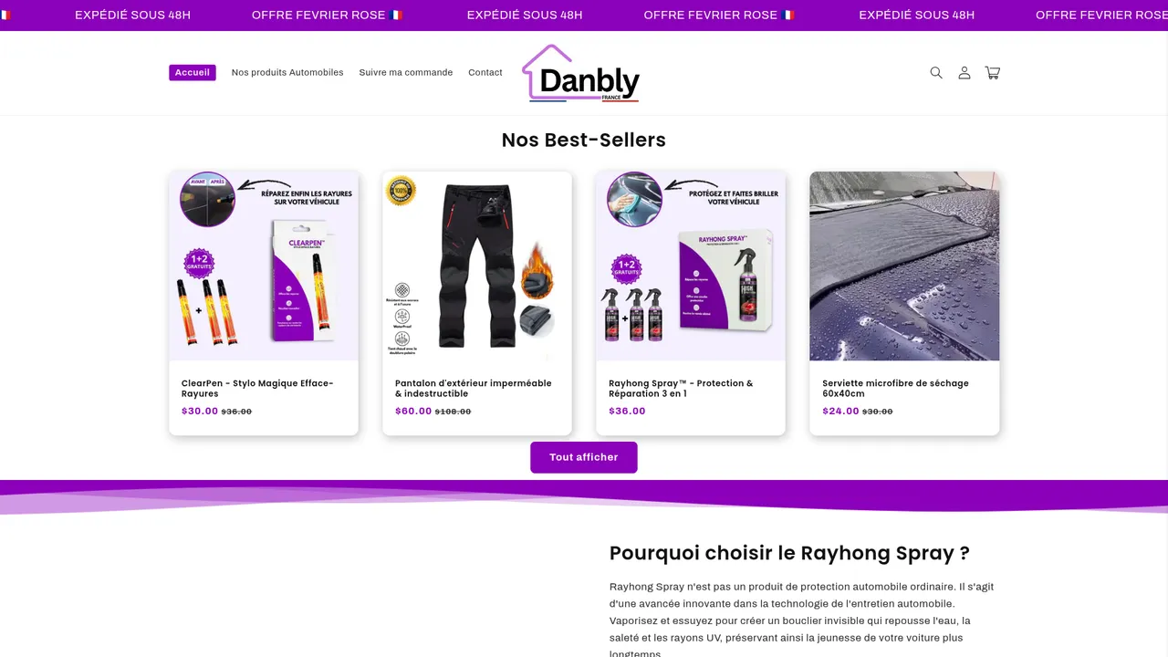 Screenshot de danbly.com