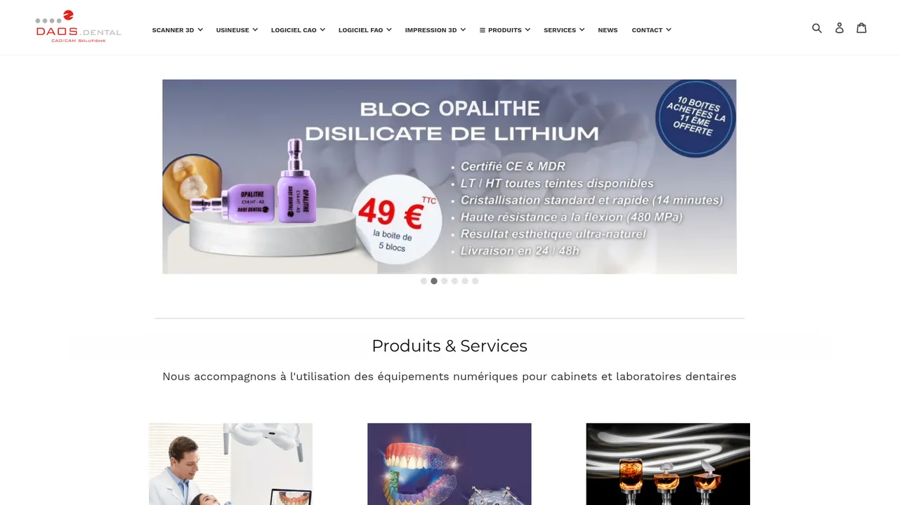 Screenshot de DAOS DENTAL SAS