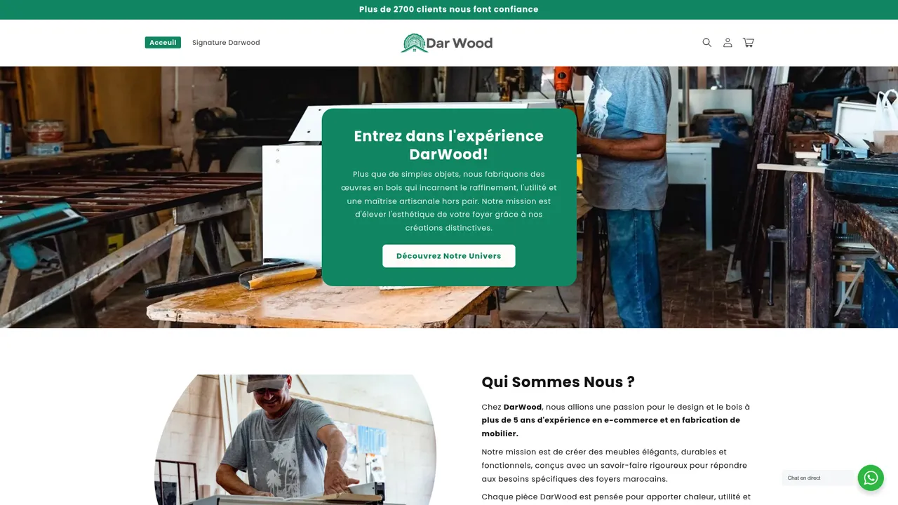 Screenshot de darwood.ma