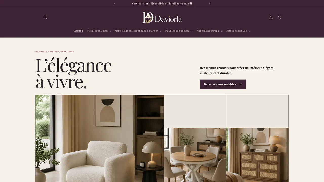 Aperçu du site Daviorla