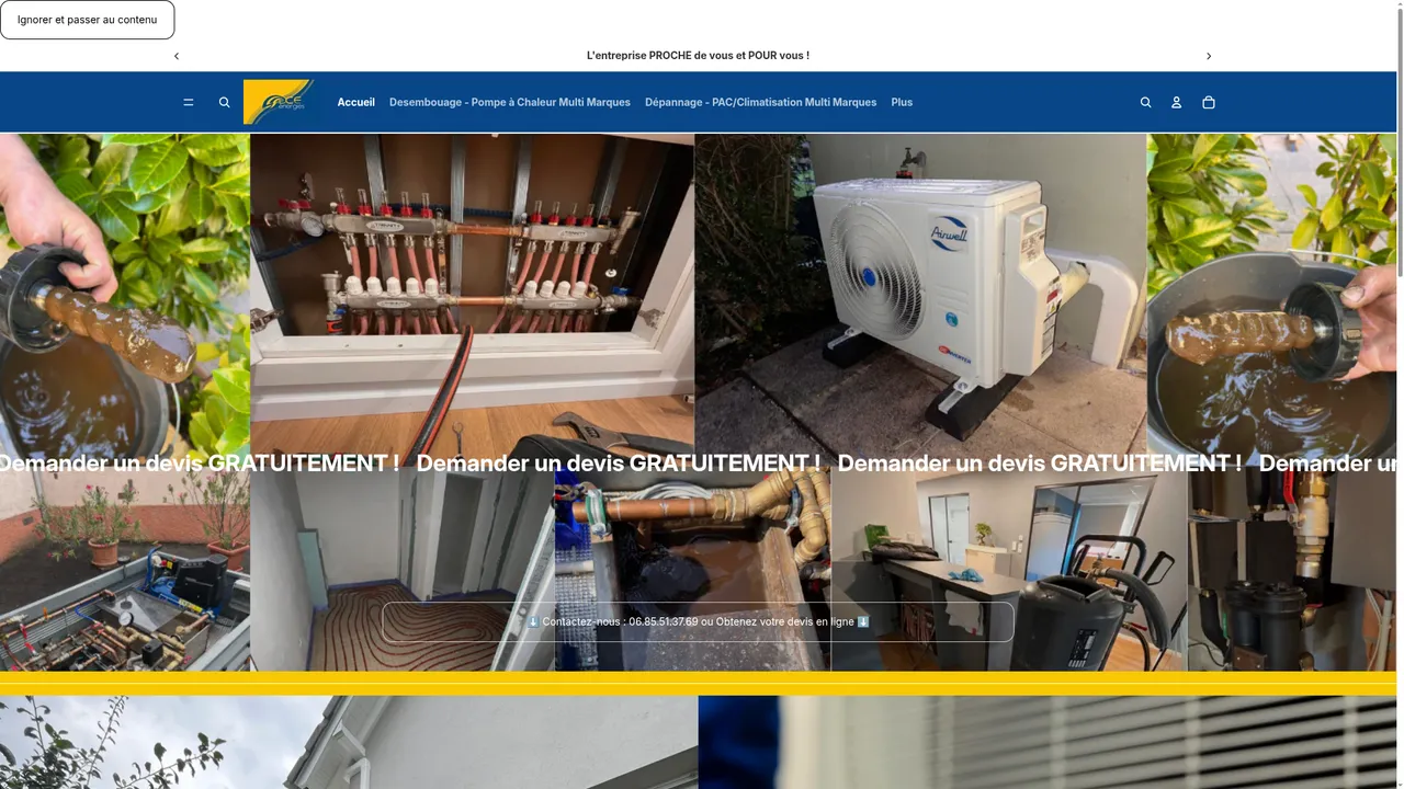 Screenshot de dceenergies.fr