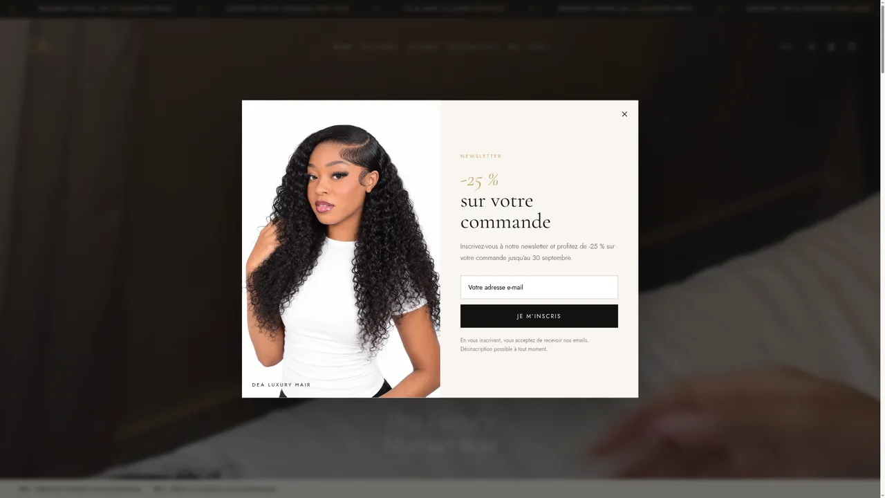 Screenshot de Dea Luxury Human Hair