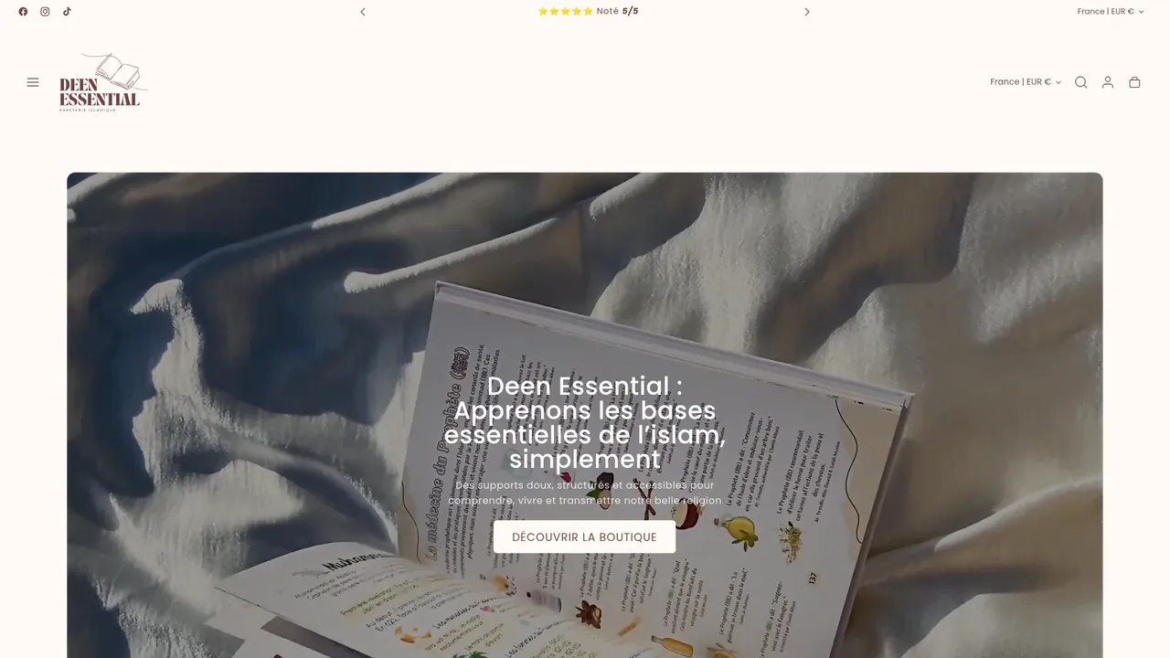 Screenshot de deen-essential.com