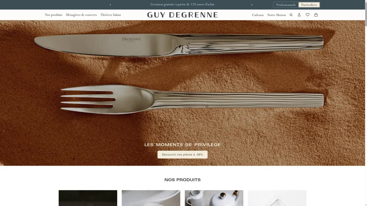 Screenshot de degrenne.fr