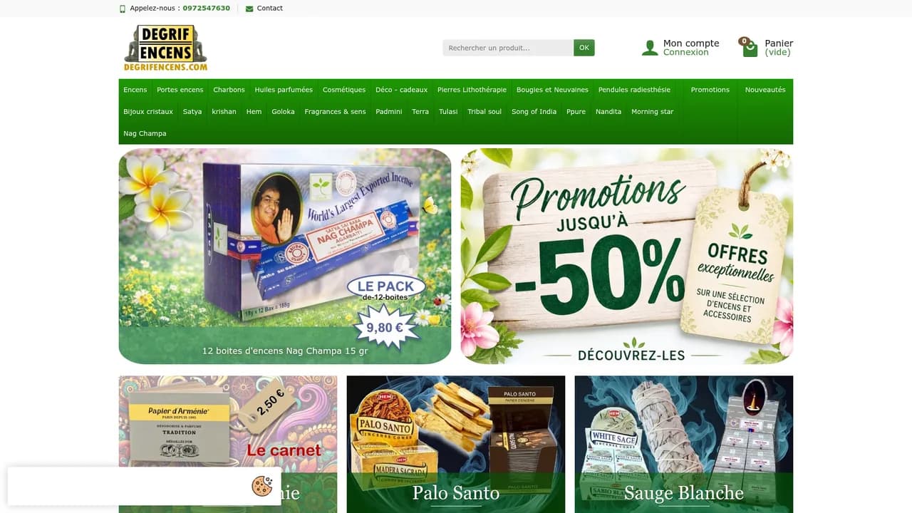 Aperçu du site Degrifencens.com