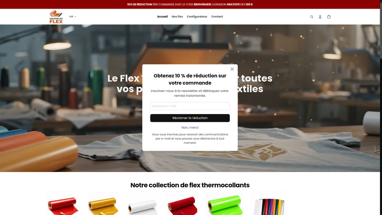Screenshot de de.maison-du-flex.com