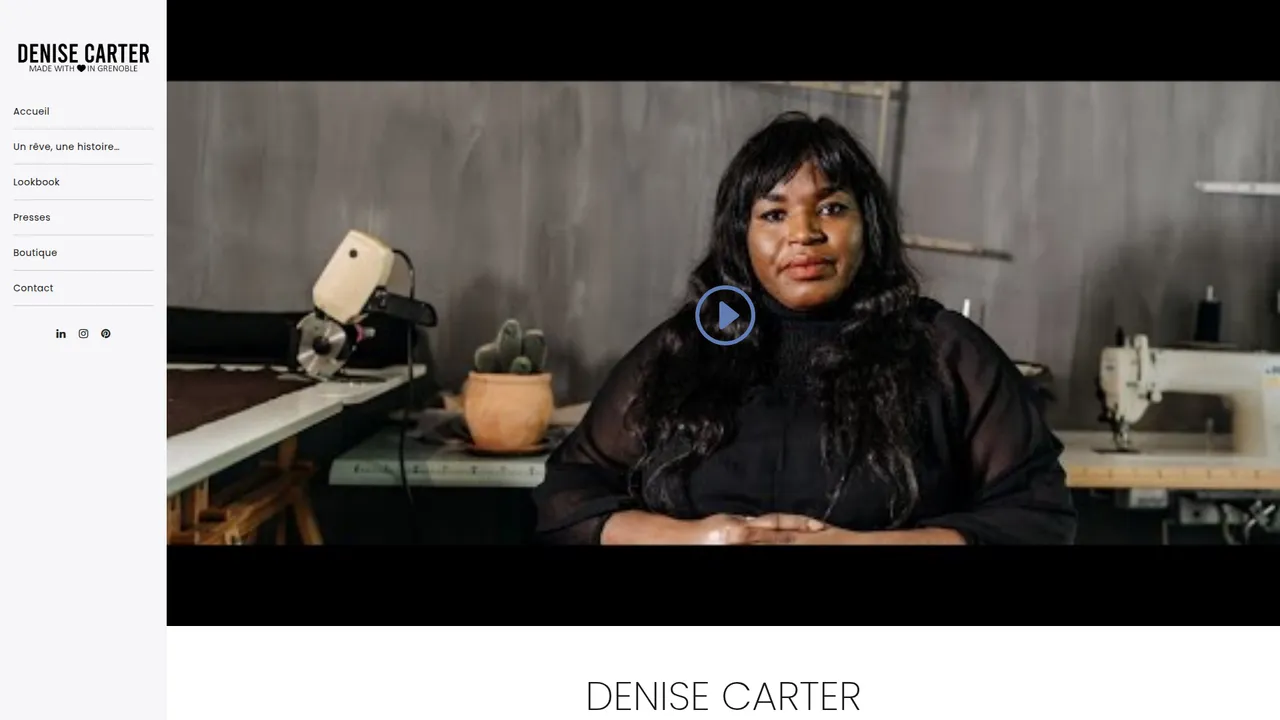 Aperçu du site Denise Carter