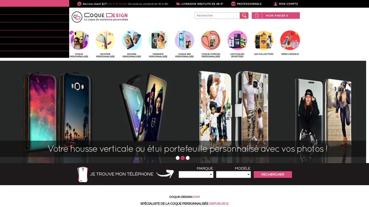 Aperçu du site Design