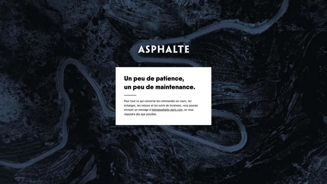 Screenshot de dev.asphalte.com