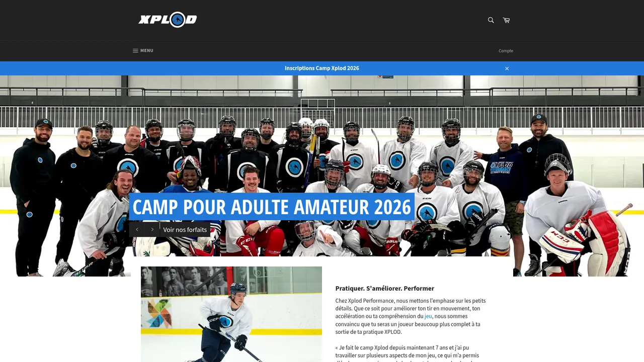 Screenshot de Développement Xplod Performance inc.