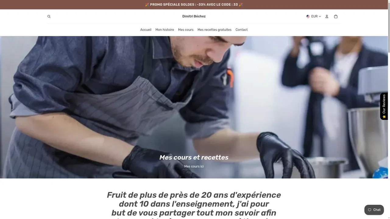 Screenshot de dimitribechez.com