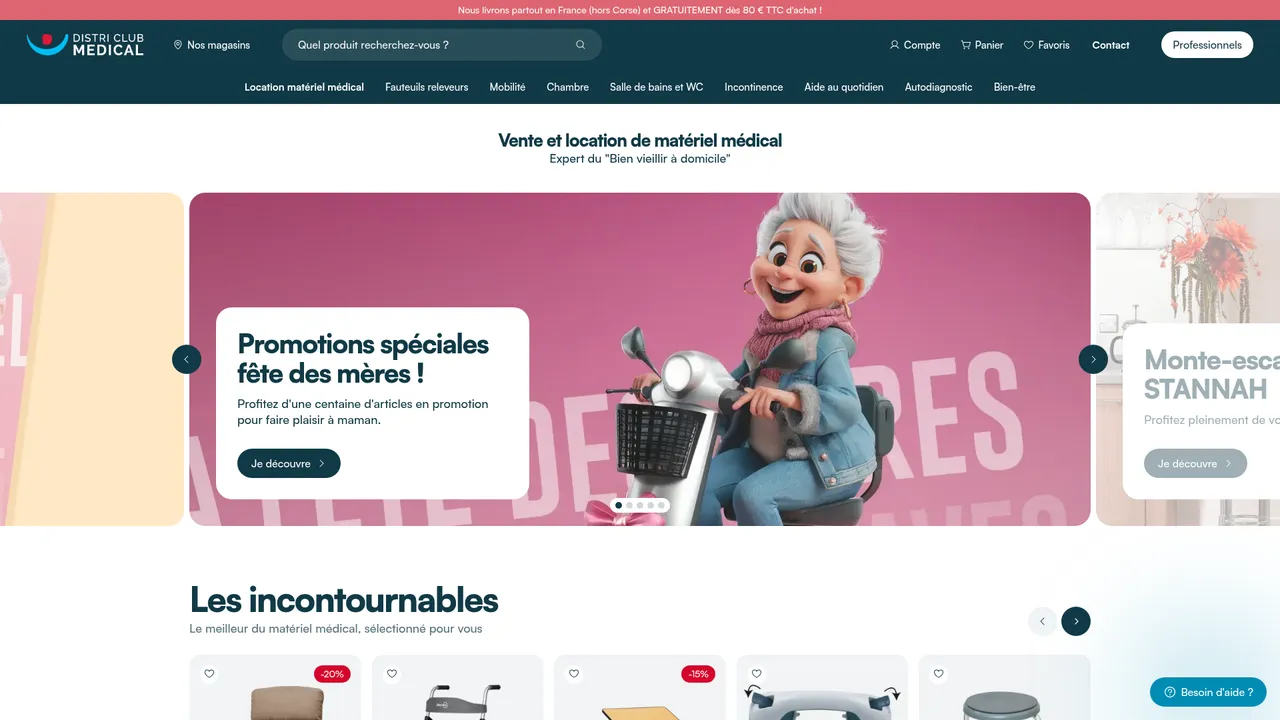 Screenshot de DISTRI CLUB MEDICAL