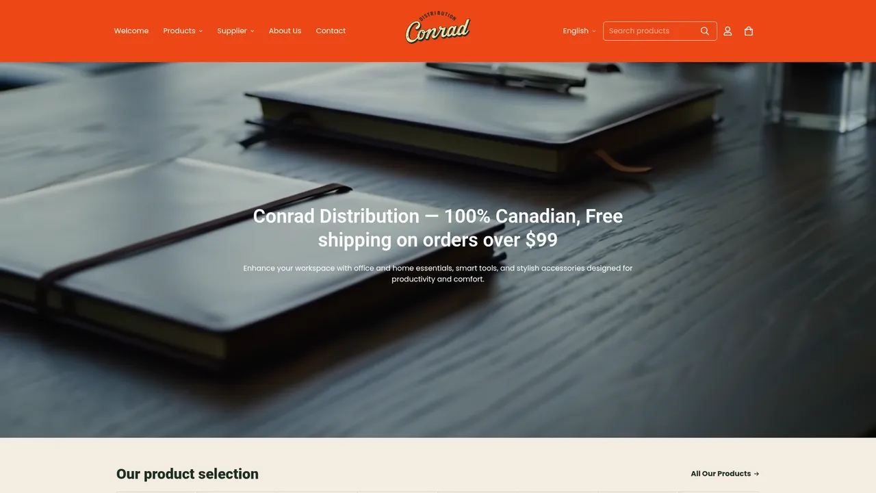 Screenshot de Distribution Conrad