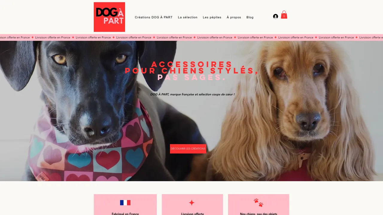 Aperçu du site DOG À PART