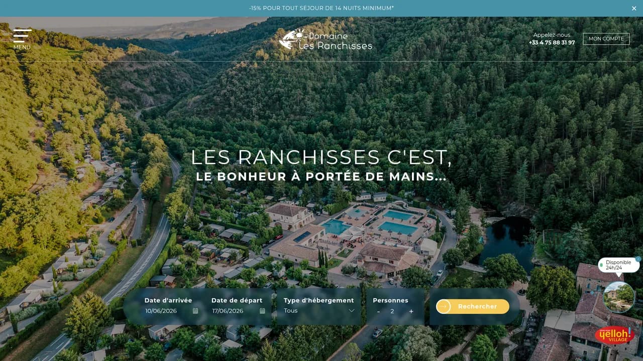 Screenshot de Domaine Les Ranchisses