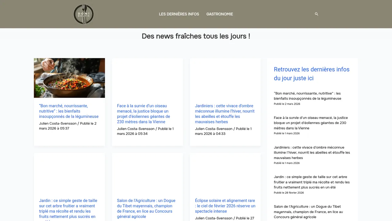 Screenshot de domi-boutik : Le goût de l'authenticité