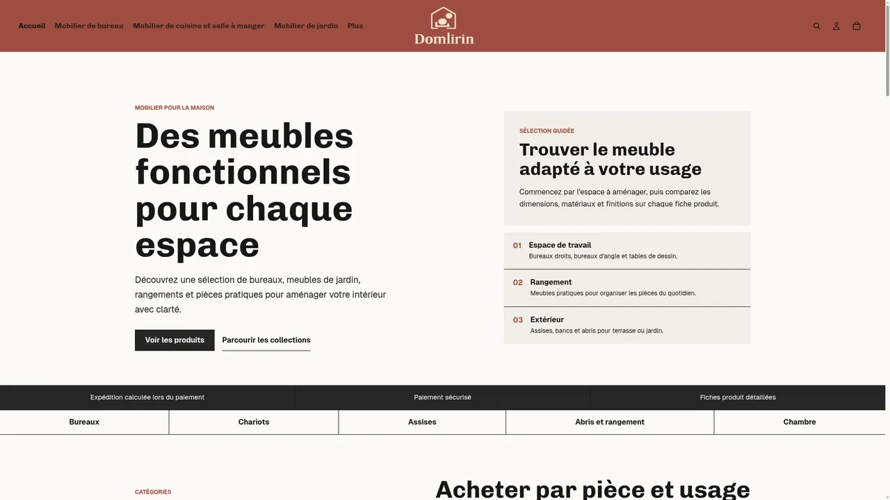 Screenshot de domlirin.com