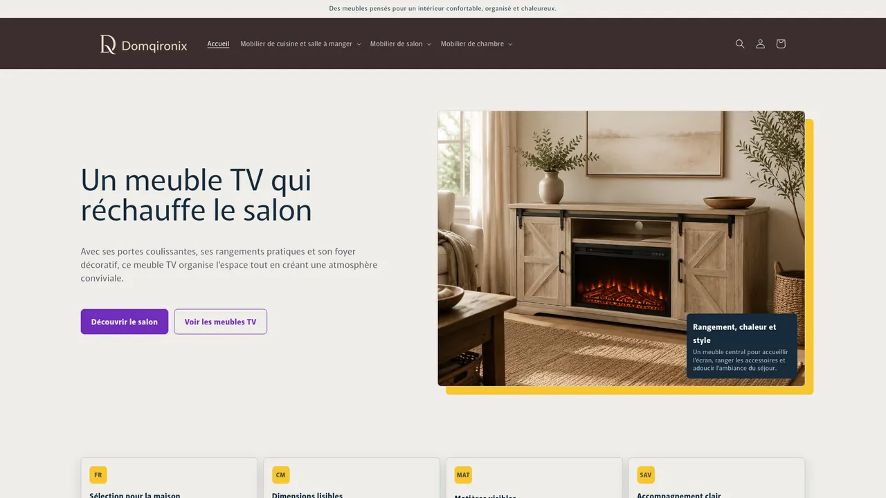 Screenshot de domqironix.com