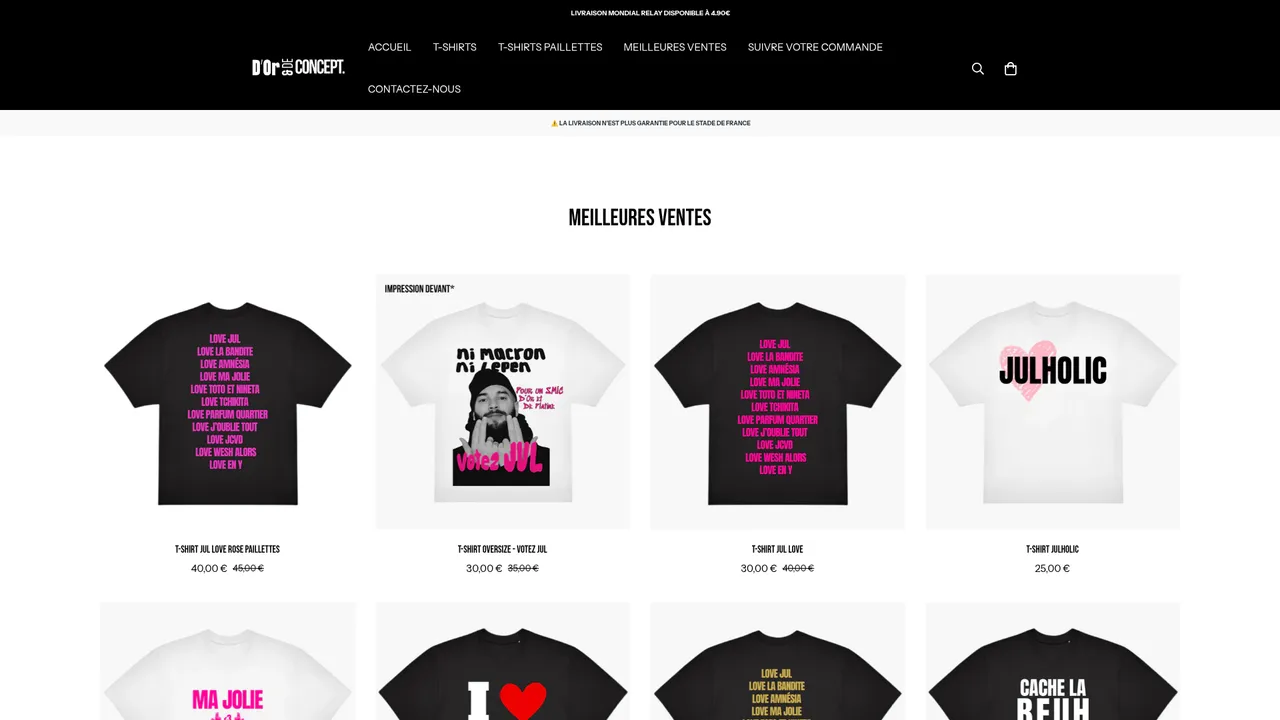 Screenshot de doretdeconcept.com